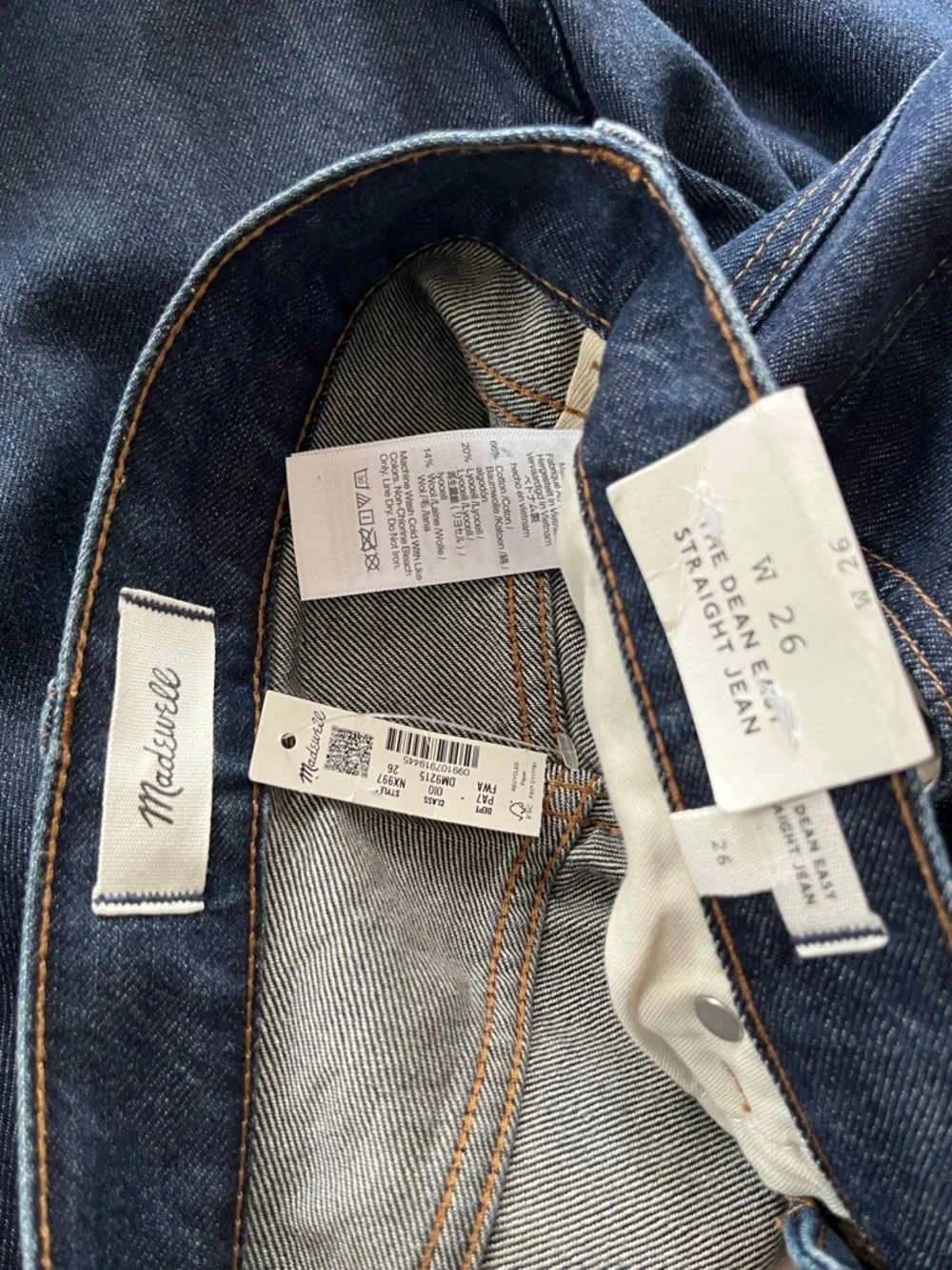 NWT Dean Easy Straight Jeans in Softdrape Size 26 Foundry Dark Wash $158 NX997 - Picture 10 of 15